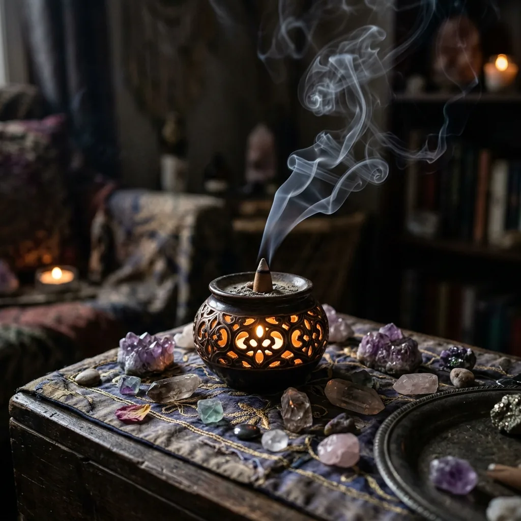 Incenso e aromaterapia no ambiente
